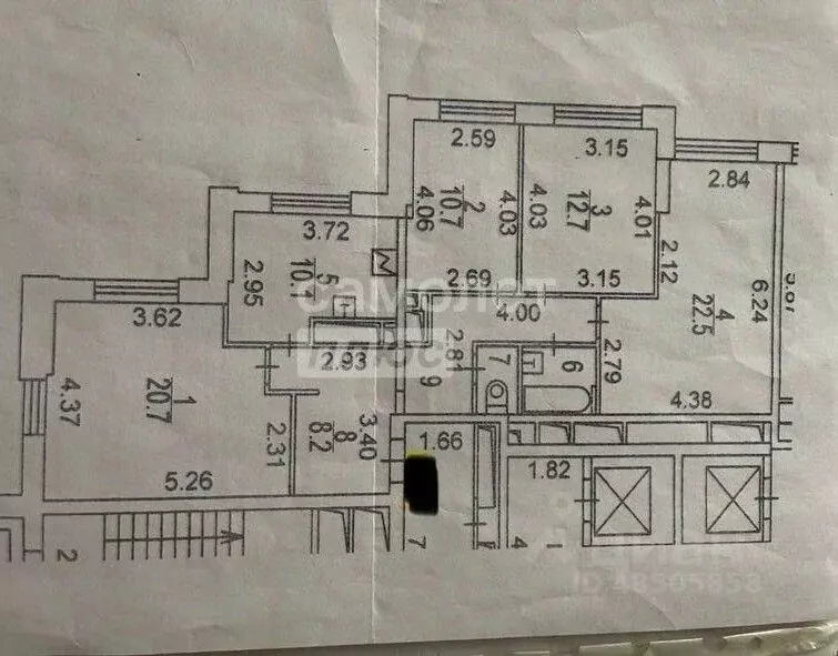 4-к кв. Москва Мукомольный проезд, 2 (96.0 м) - Фото 2
