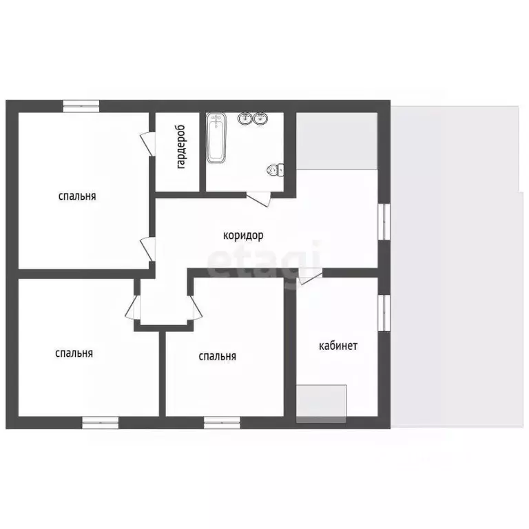 Дом в Воронежская область, с. Семилуки ул. Ушакова, 2 (233 м) - Фото 2