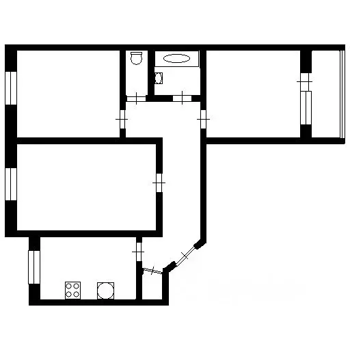 3-к кв. Орловская область, Орел ул. Гагарина, 51 (66.2 м) - Фото 1