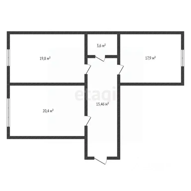 2-к кв. Дагестан, Махачкала ул. Ахмата-Хаджи Кадырова, 128 (76.29 м) - Фото 1