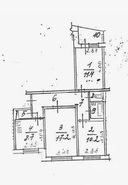 3-к кв. Воронежская область, Воронеж ул. Юлюса Янониса, 3 (63.6 м) - Фото 2