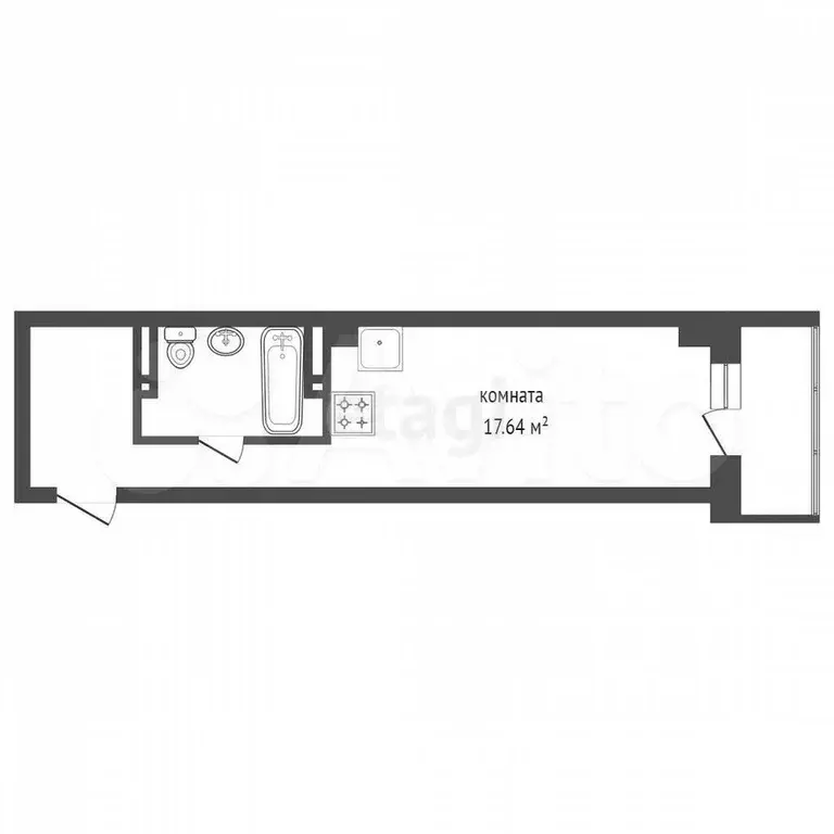 Квартира-студия, 22 м, 14/16 эт. - Фото 0