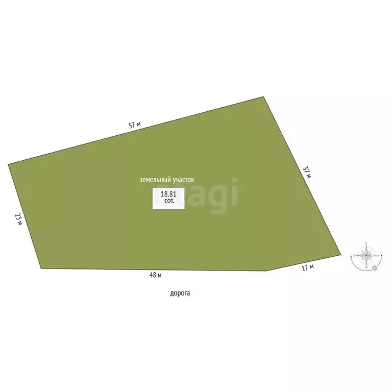 Участок в Архангельская область, Холмогорский муниципальный округ, д. ... - Фото 2