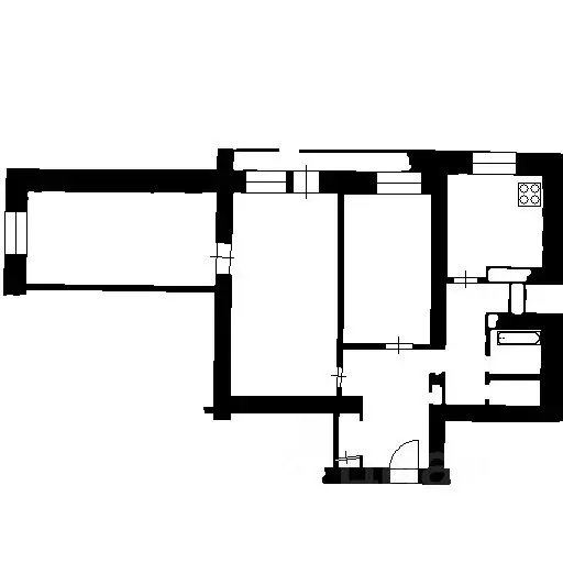 3-к кв. Воронежская область, Воронеж ул. Революции 1905 года, 40 (65.0 ... - Фото 1