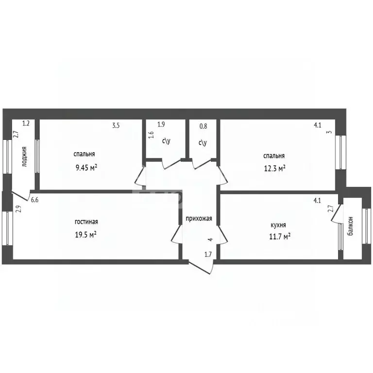 3-к кв. Дагестан, Дербент ул. Саида Габиева, 18 (61.5 м) - Фото 2