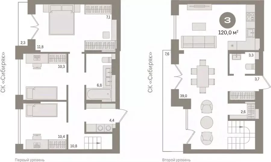 3-к кв. Новосибирская область, Новосибирск ул. Аэропорт, 88 (119.96 м) - Фото 0