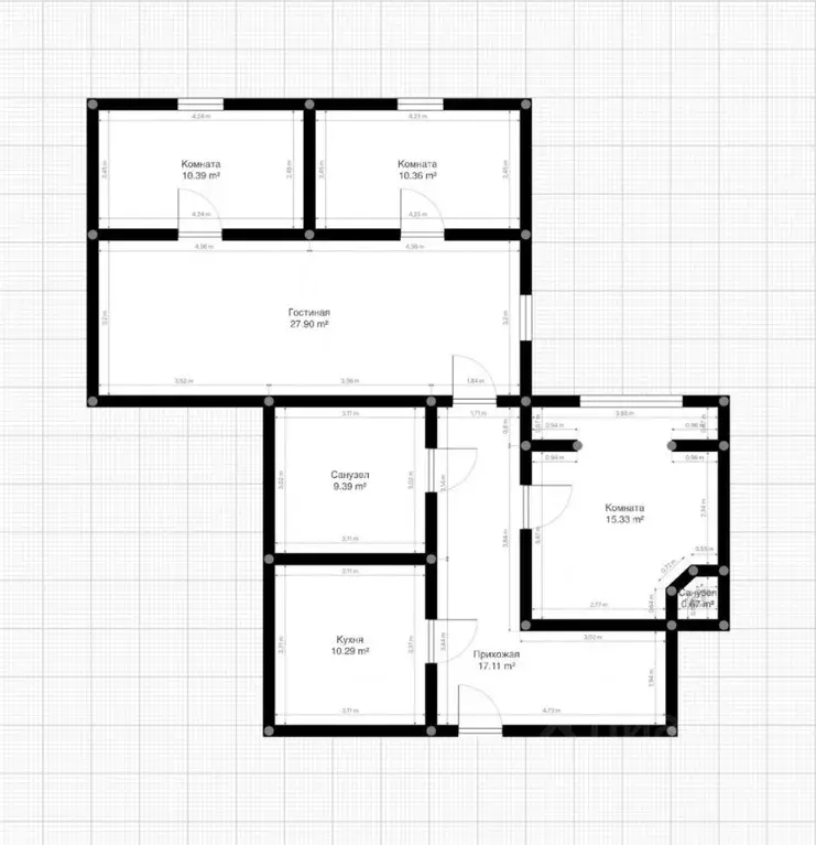 4-к кв. Кабардино-Балкария, Нальчик ул. Калмыкова (124.0 м) - Фото 2