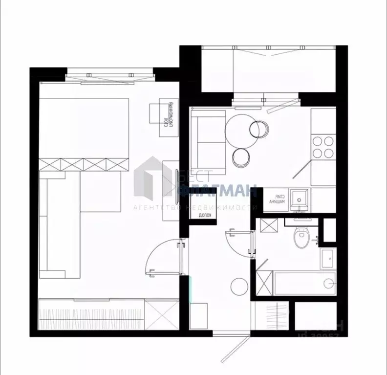 1-к кв. Москва Ташкентский пер., 9К2 (35.3 м) - Фото 2