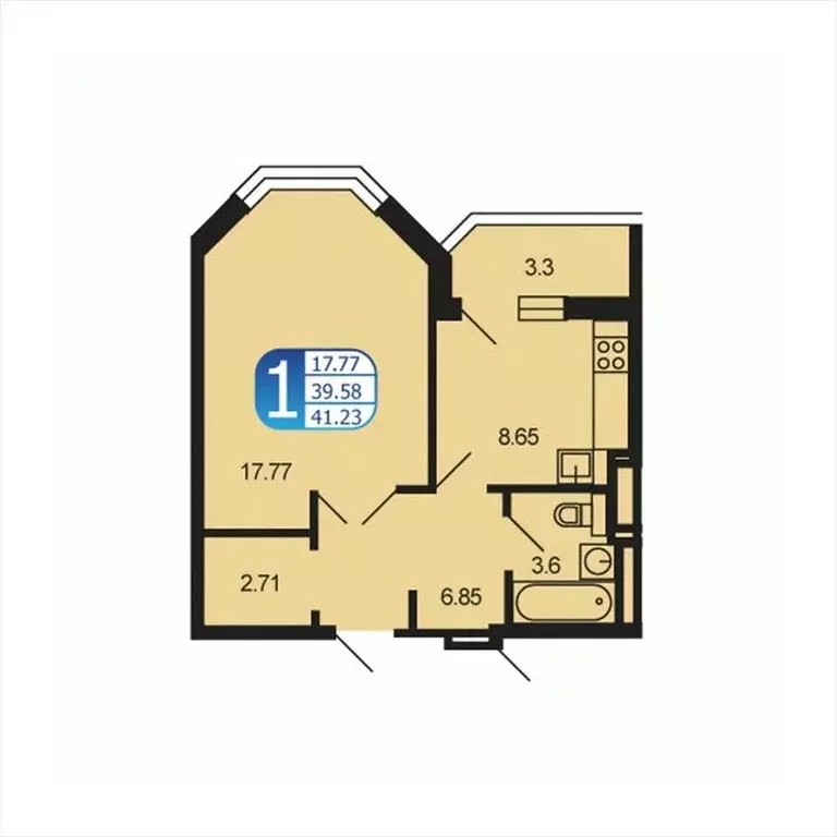 1-к кв. Московская область, Рузский муниципальный округ, Тучково пгт ... - Фото 1