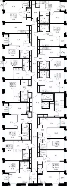 2-к кв. Мурманская область, Мурманск Долина Уюта тер.,  (45.27 м) - Фото 2