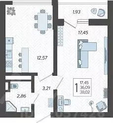 1-к кв. Краснодарский край, Сочи Бытха мкр, ул. Ясногорская, 16/2к5 ... - Фото 1