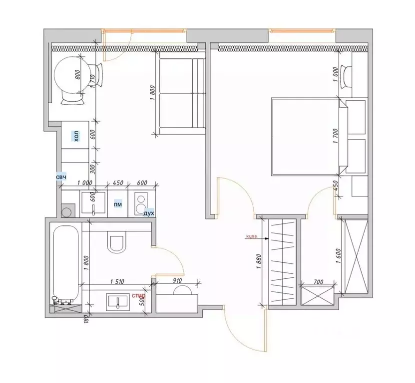 2-к кв. Новосибирская область, Новосибирск ул. Кропоткина, 130/6 (40.0 ... - Фото 2