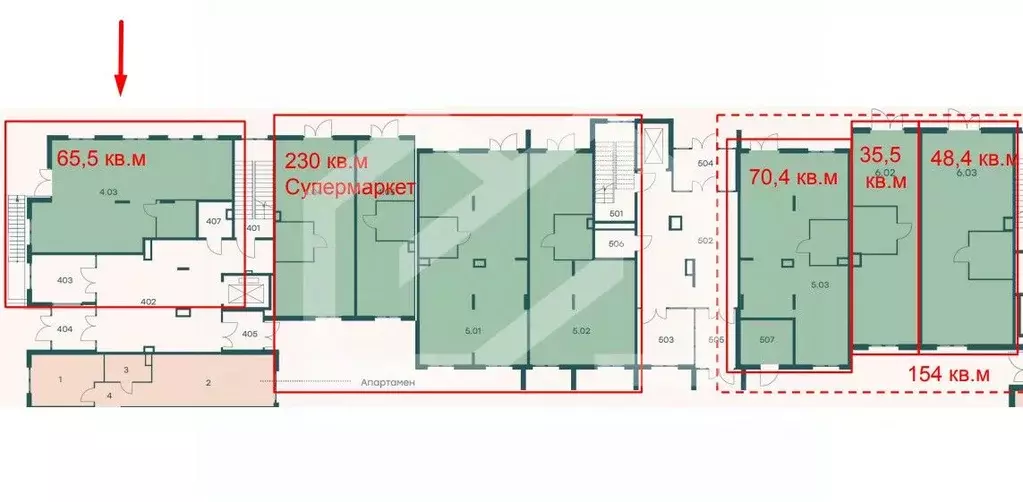 Торговая площадь в Московская область, Одинцовский городской округ, с. ... - Фото 2