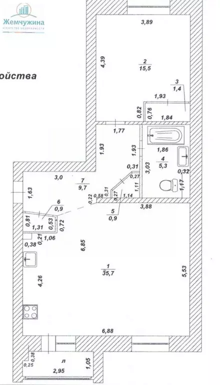 2-к кв. Ульяновская область, Димитровград ул. Славского, 18 (70.0 м) - Фото 1