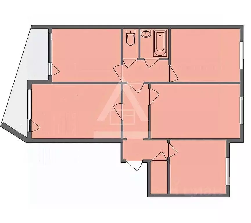 4-к кв. Челябинская область, Челябинск ул. Куйбышева, 65А (83.2 м) - Фото 2