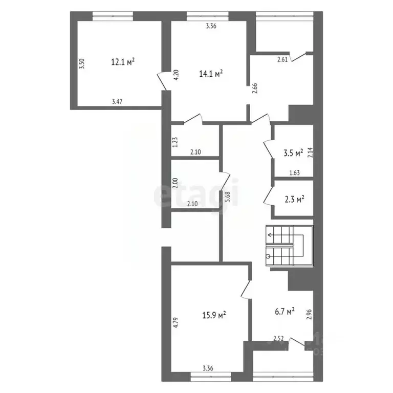 5-к кв. Владимирская область, Муром Красноармейская ул., 35 (140.9 м) - Фото 2