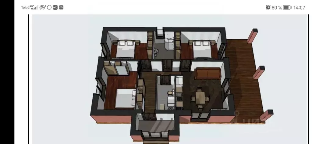 Коттедж в Пермский край, пос. Протасы ул. Счастливая (105 м) - Фото 2