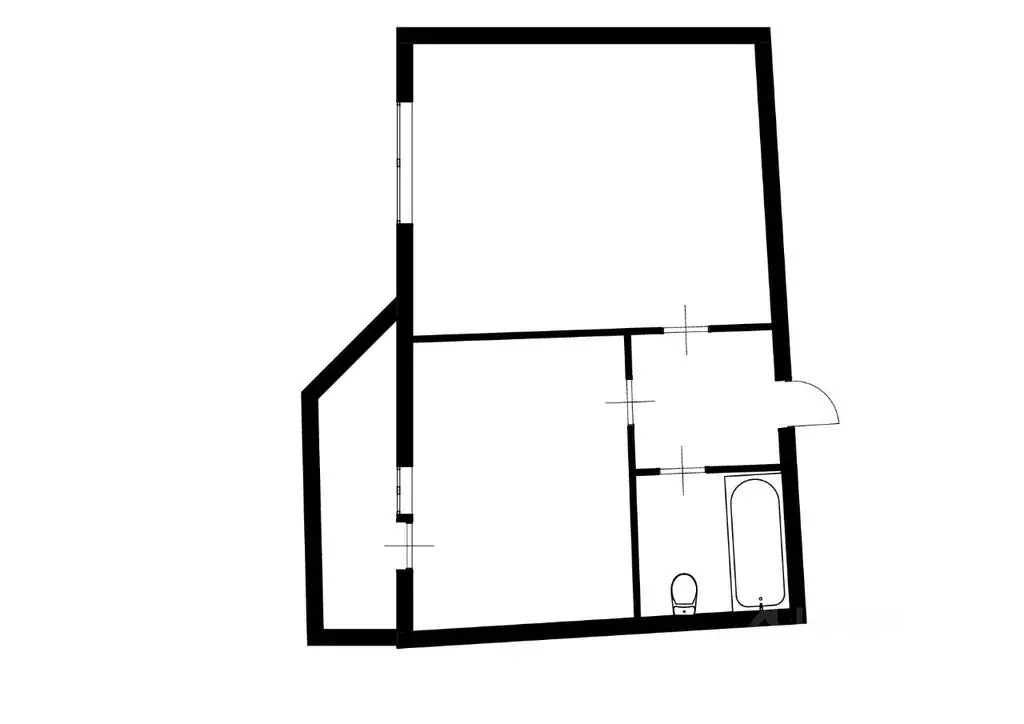 1-к кв. Татарстан, Казань ул. Зур Урам, 1К (37.0 м) - Фото 2