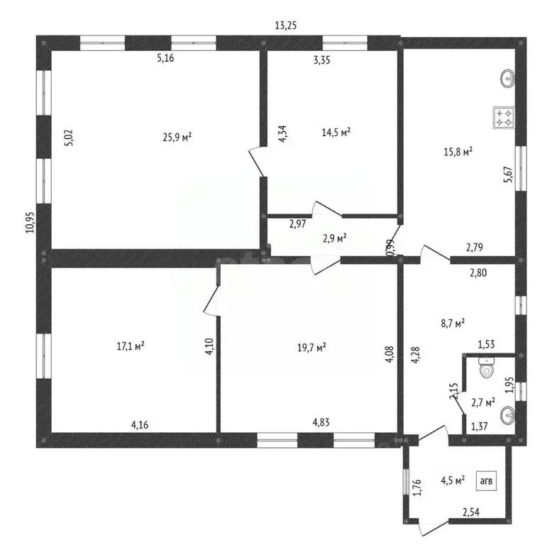 Дом в Башкортостан, Уфа Кооперативная ул., 52 (112 м) - Фото 0