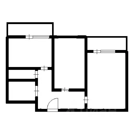 2-к кв. Воронежская область, Воронеж ул. Маршала Одинцова, 25а (56.5 ... - Фото 1