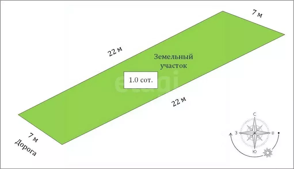 Участок в Крым, Судак Юго-Западный мкр, 49 (1.0 сот.) - Фото 1