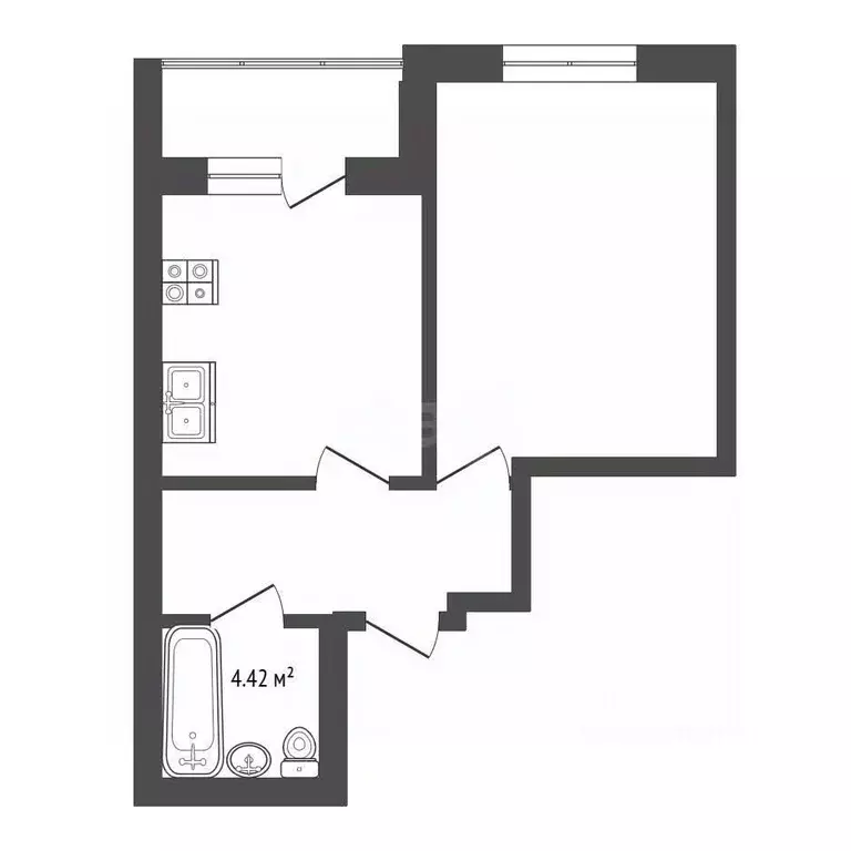 1-к кв. Мордовия, Саранск ул. Фурманова, 21А (45.5 м) - Фото 0