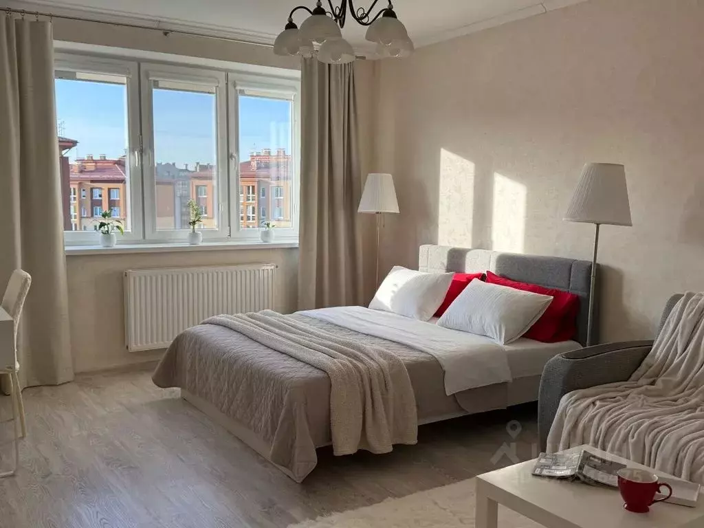 1-к кв. Калининградская область, Калининград Шахматная ул., 2 (48.0 м) - Фото 2