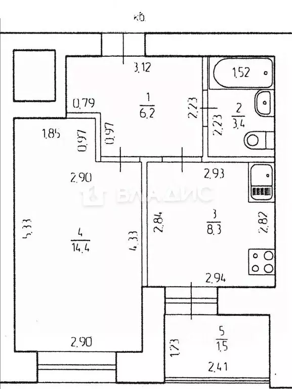 1-к кв. Башкортостан, Уфа ул. Асхата Мирзагитова, 10 (34.71 м) - Фото 2