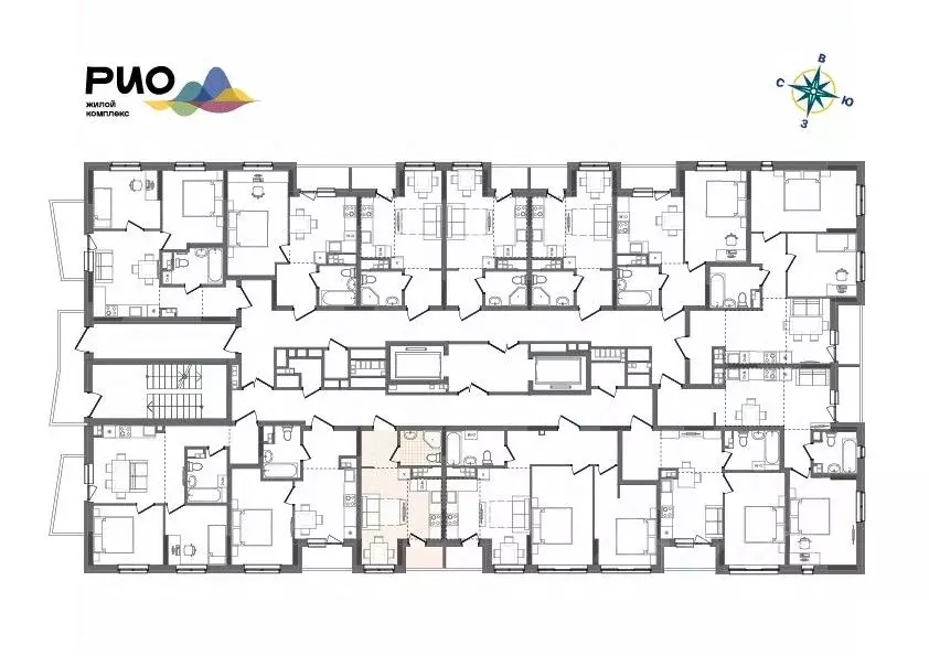 Студия Удмуртия, Ижевск Воткинский жилрайон, Рио жилой комплекс, 2 ... - Фото 2