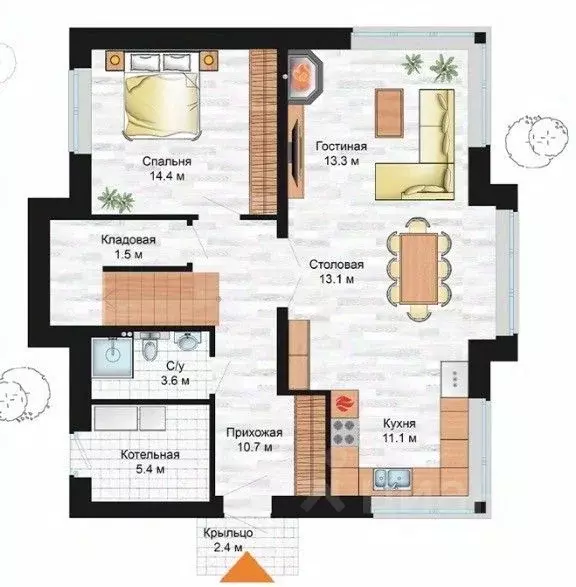 Дом в Ленинградская область, Выборгский район, Первомайское с/пос, ... - Фото 2