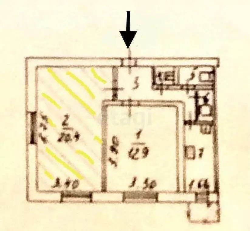 Комната Белгородская область, Белгород Привольная ул., 23 (20.4 м) - Фото 1