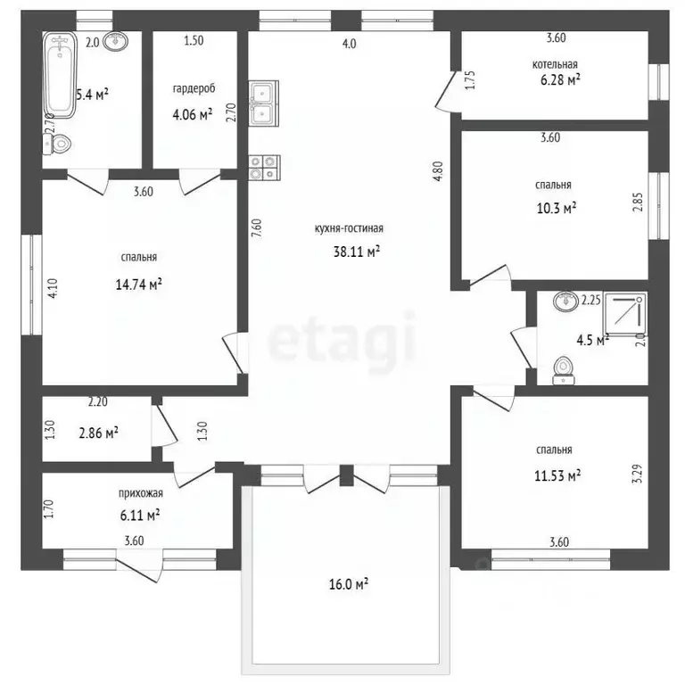 Дом в Севастополь Ритм СНТ, 53 (106 м) - Фото 2