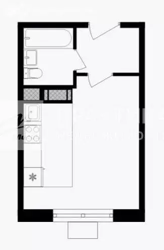 1-комнатная квартира: Москва, улица Берзарина, 32к2.2 (26.8 м) - Фото 1