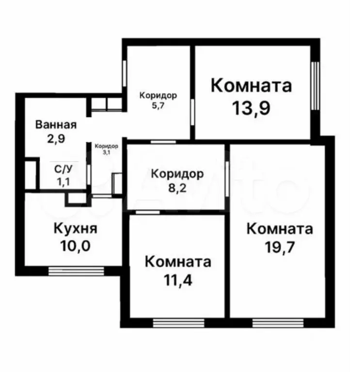 3-к. квартира, 76,5 м, 7/22 эт. - Фото 0