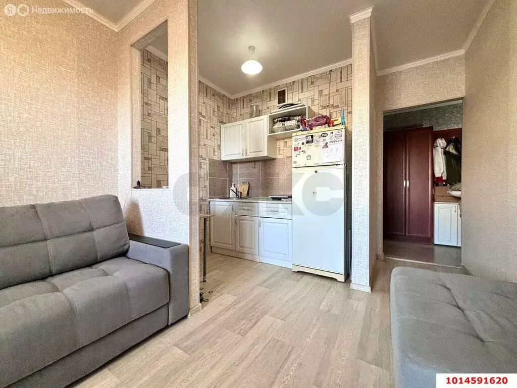 Квартира-студия: Краснодар, улица Автолюбителей, 1/7к1 (27 м) - Фото 1