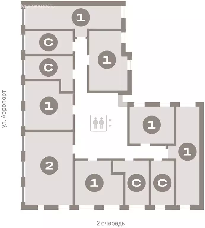 2-комнатная квартира: Новосибирск, улица Аэропорт (60.34 м) - Фото 1