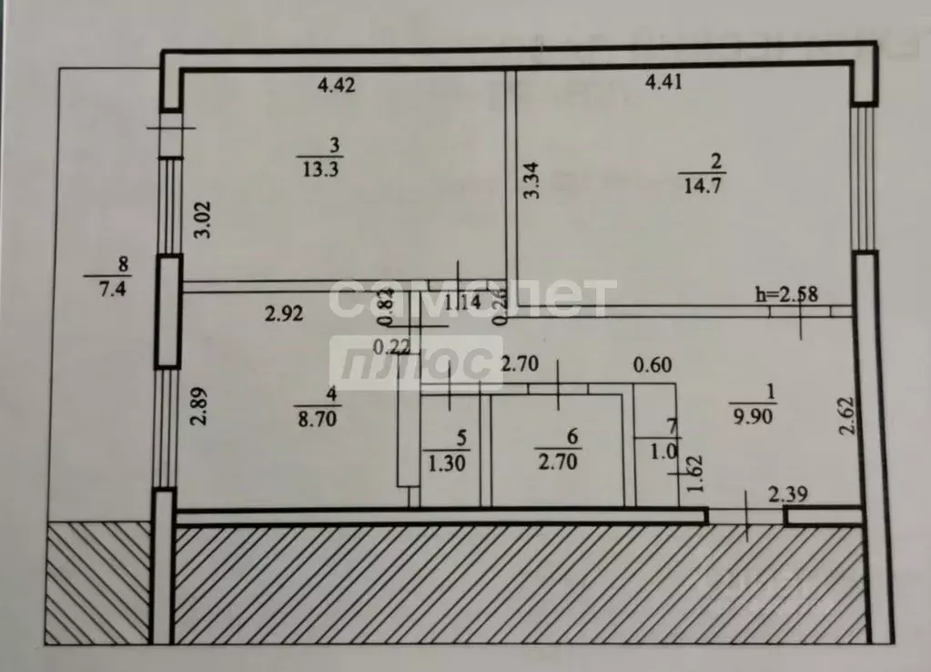 2-к кв. Башкортостан, Мелеуз ул. Ленина, 152 (51.6 м) - Фото 1