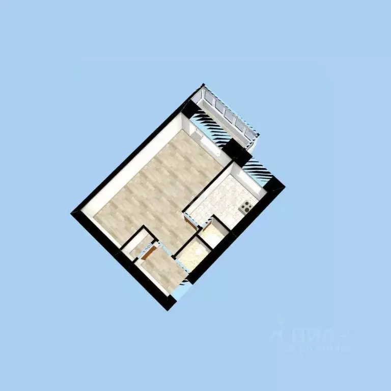 1-к кв. Башкортостан, Уфа ул. Чудинова, 12 (28.0 м) - Фото 1