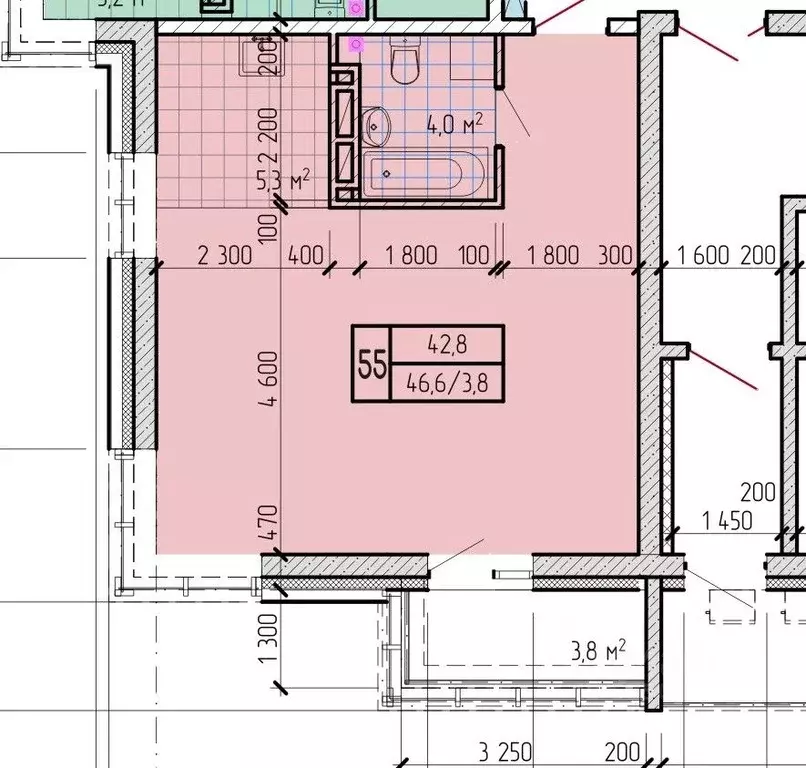 Студия Приморский край, Находка  (42.8 м) - Фото 1