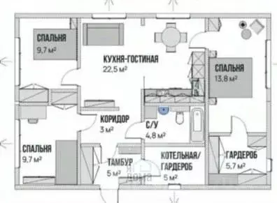 Дом в Томская область, Томский район, с. Кафтанчиково Зеленая ул., 2 ... - Фото 1