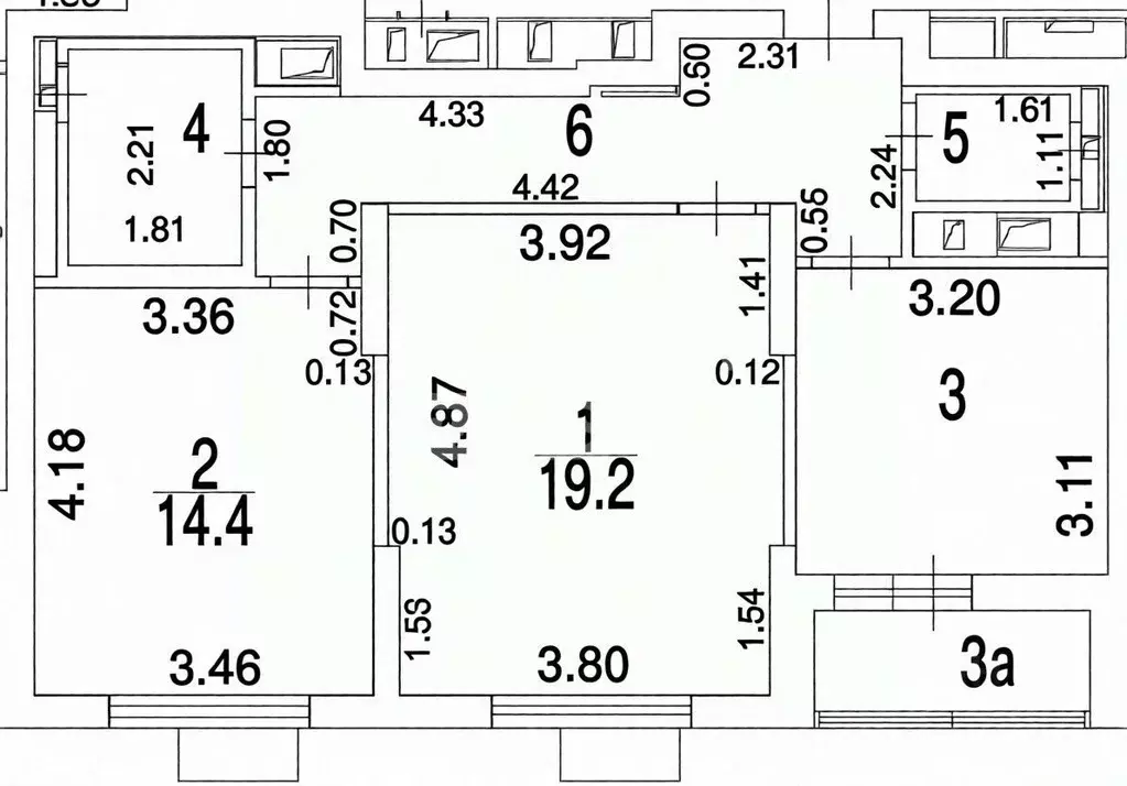 2-к кв. Москва проезд Досфлота, 2А (61.0 м) - Фото 2