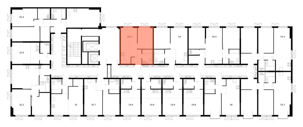 1-к квартира, 32.4 м - Фото 1