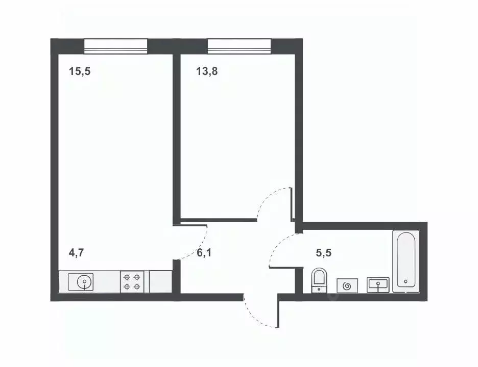 2-к кв. Кировская область, Киров Чистые Пруды жилрайон,  (45.7 м) - Фото 0