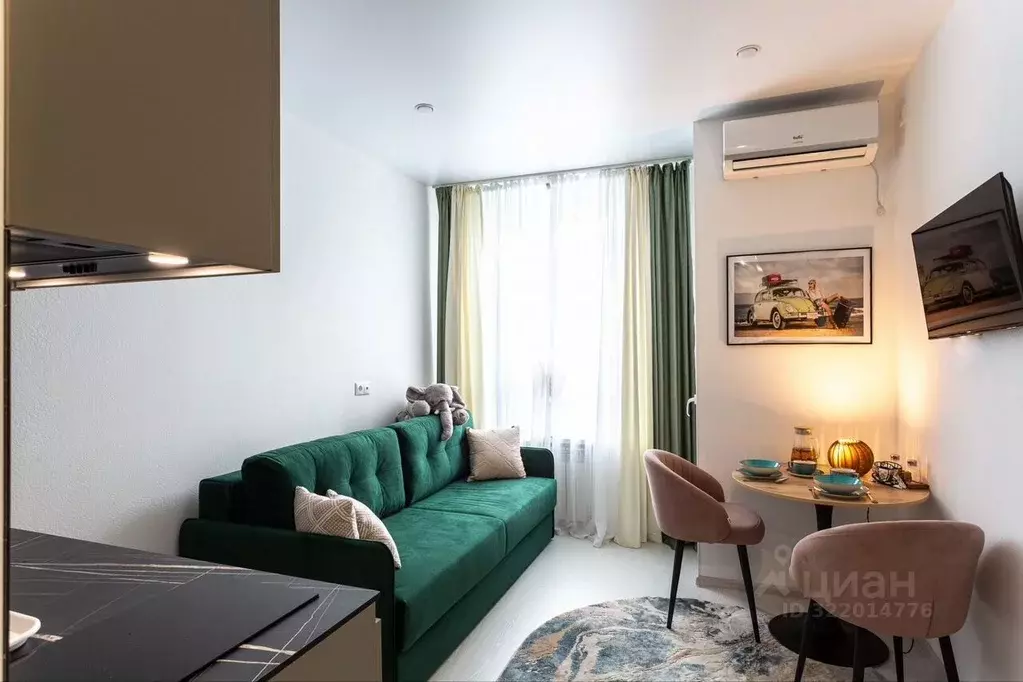 Студия Краснодарский край, Сочи Бытха мкр, ул. Ясногорская, 16/8к3 ... - Фото 1