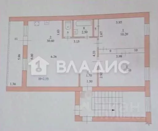 3-к кв. Краснодарский край, Ейск Красная ул., 59/1 (62.0 м) - Фото 1