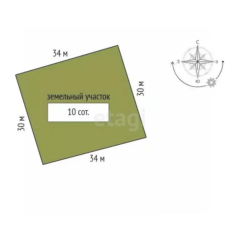 Участок в Красноярский край, Емельяновский муниципальный округ, ЗАО ... - Фото 1