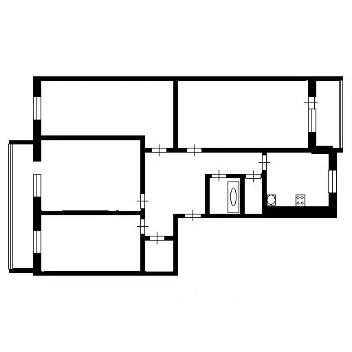 4-к кв. Самарская область, Тольятти ул. Матросова, 60 (68.3 м) - Фото 1