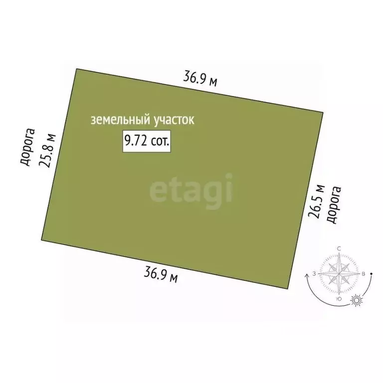 Участок в Челябинская область, Сосновский муниципальный округ, д. ... - Фото 2