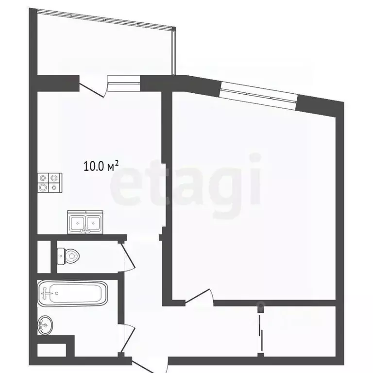 1-к кв. Москва ул. Обручева, 6 (37.2 м) - Фото 2