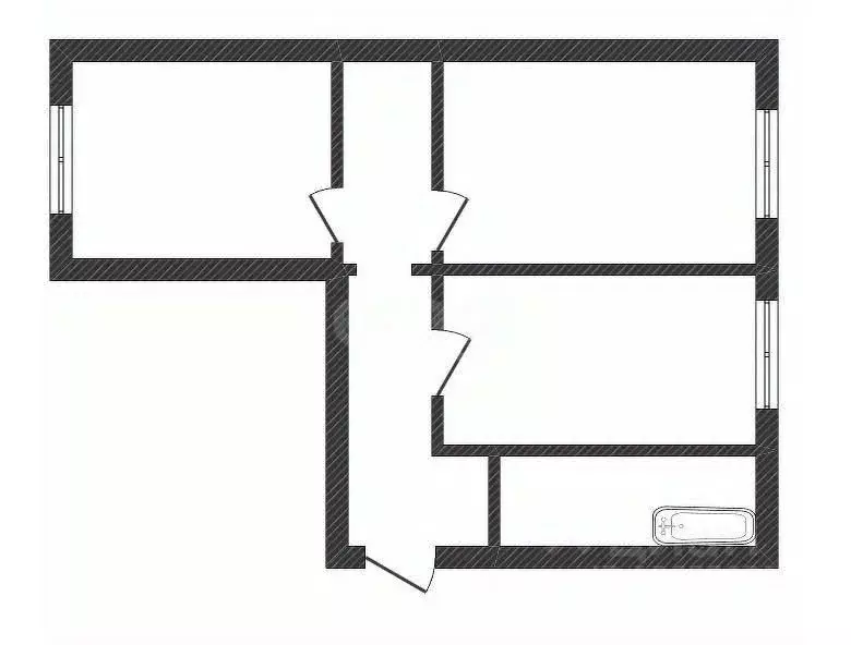 2-к кв. Костромская область, Кострома пос. Первомайский, ул. Водяная, ... - Фото 1